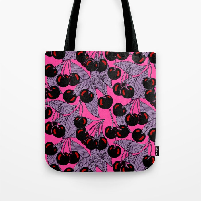 Cherries pink Tote Bag