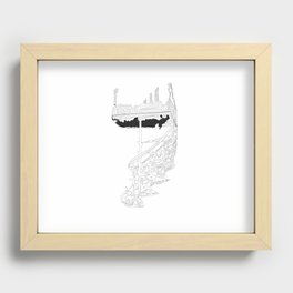 growing up. Recessed Framed Print