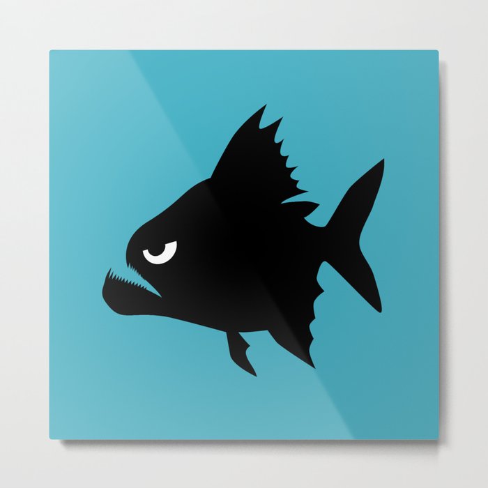 Angry Animals - Piranha Metal Print