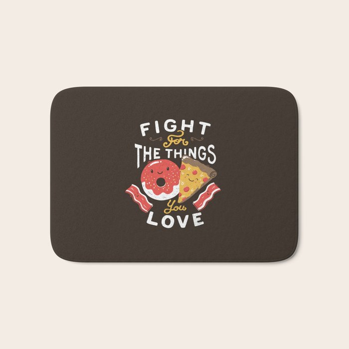 Fight For The Things You Love Pizza Donuts Full Zip Hoodie