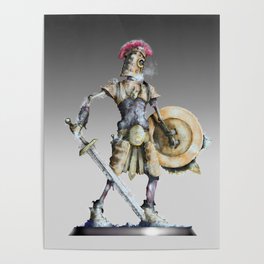 Undead Skeleton Warrior - DnD Inspired Art Poster