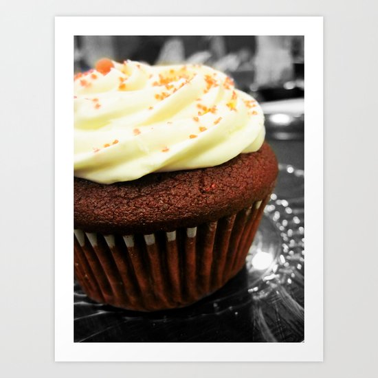 Red Velvet Cupcake Art Print