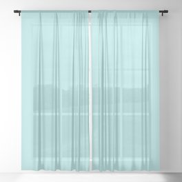 Seafoam Blue Sheer Curtain