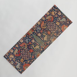 17th Century Persian Rug Print with Animals Yoga Mat