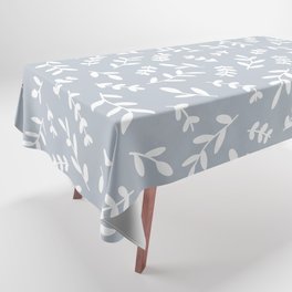 Leaves Pattern (white/dusty blue/gray) Tablecloth