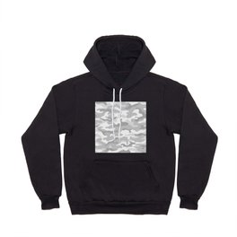 Camouflage Grey And White Hoody