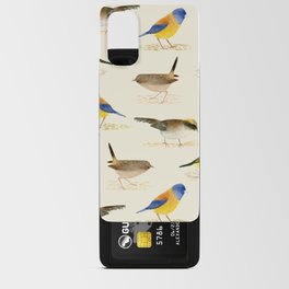 Watercolor bird catalogue Android Card Case