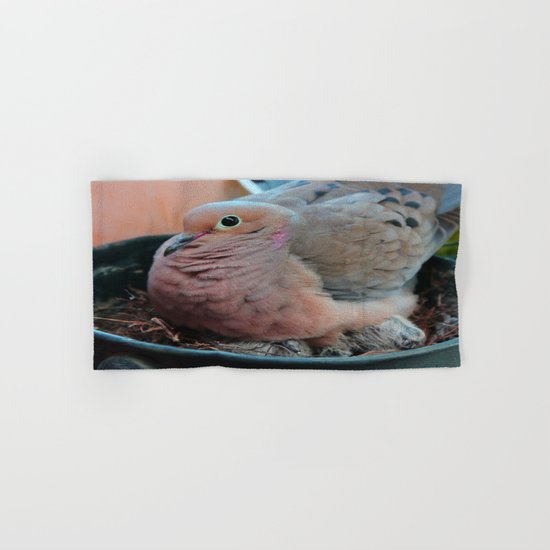 Baby Bird Peeking out at the World Hand & Bath Towel
