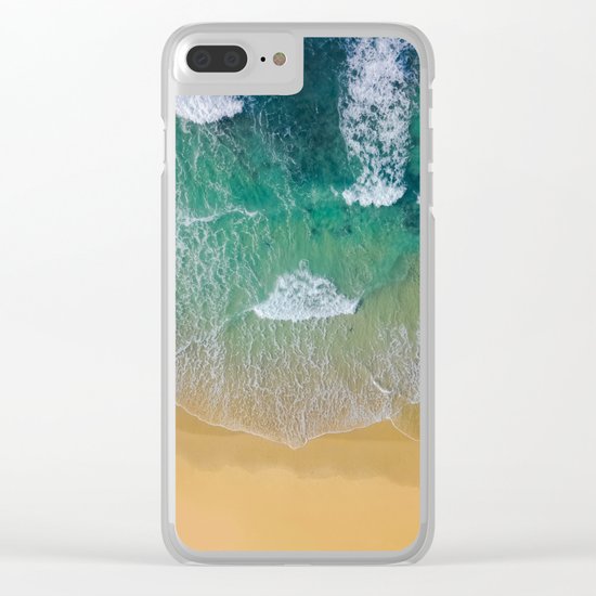 Ocean from the sky Clear iPhone Case