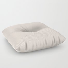 POLITE WHITE solid color. Pale neutral plain pattern  Floor Pillow