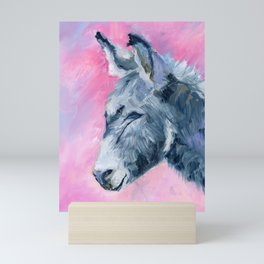 Little donkey Mini Art Print