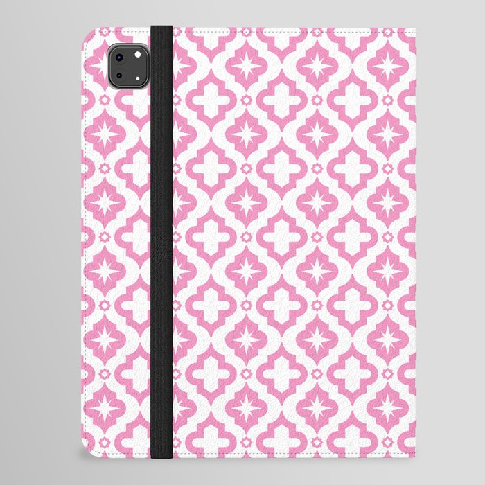 Pink Ornamental Arabic Pattern iPad Folio Case