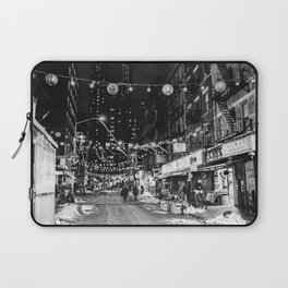 New York City | Chinatown Black and White Laptop Sleeve