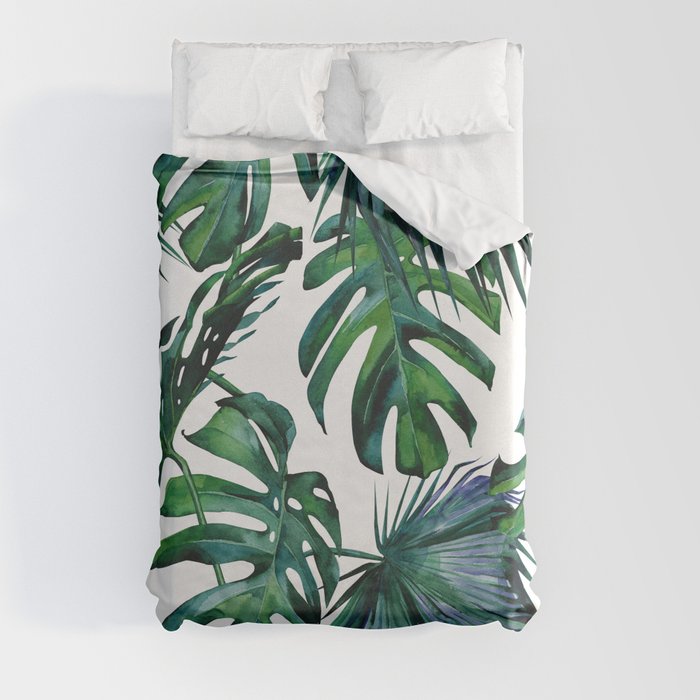Tropical Palm Leaves Classic Duvet Cover