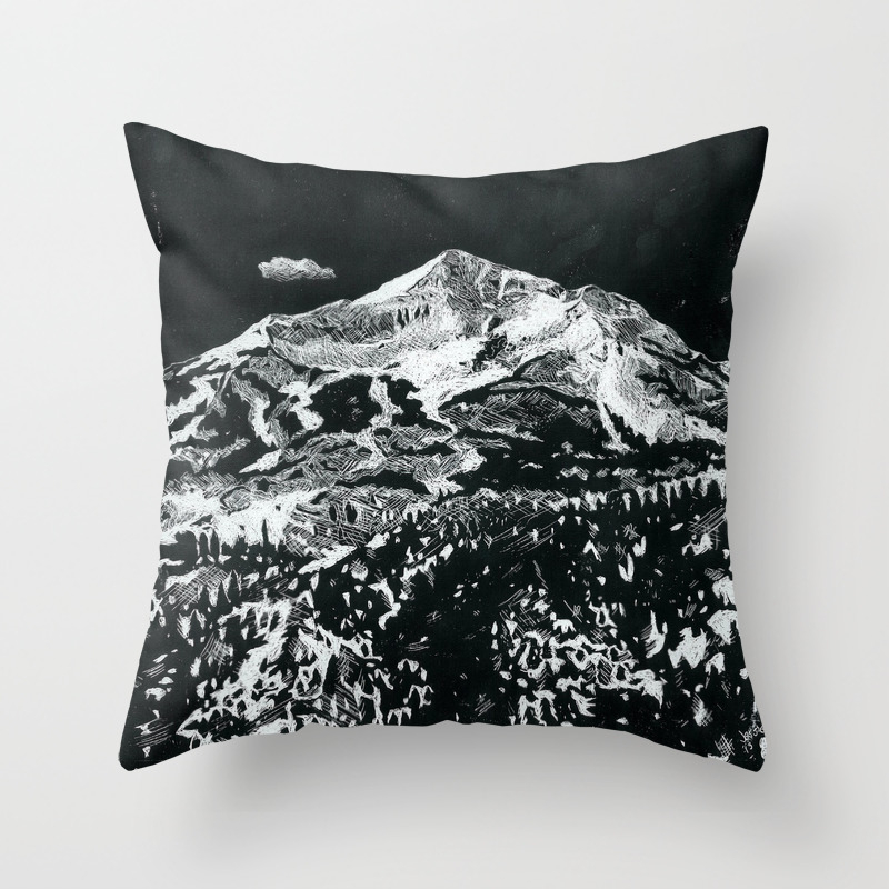 Big Sky Mt Throw Pillow By Njjessie Society6