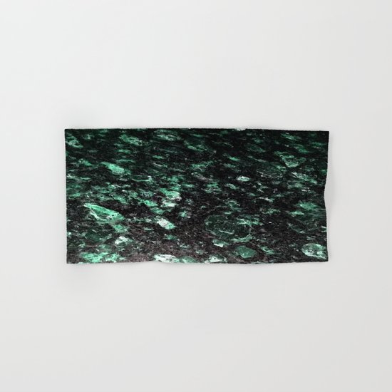 The Jade Sleeping Beneath the Black Granite Hand & Bath Towel