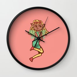 Enchanted Forest Fairy Wall Clock