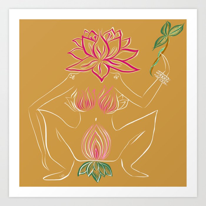 Bhudevi: Sacred Feminine: Earth Goddess Art Print