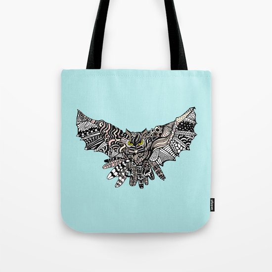 Dragon Owl (Color) Tote Bag