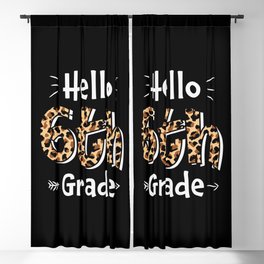 Hello 6th Grade Back To School Blackout Curtain