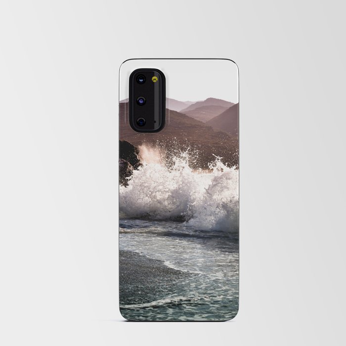 Waves Crashing on the Shore Android Card Case