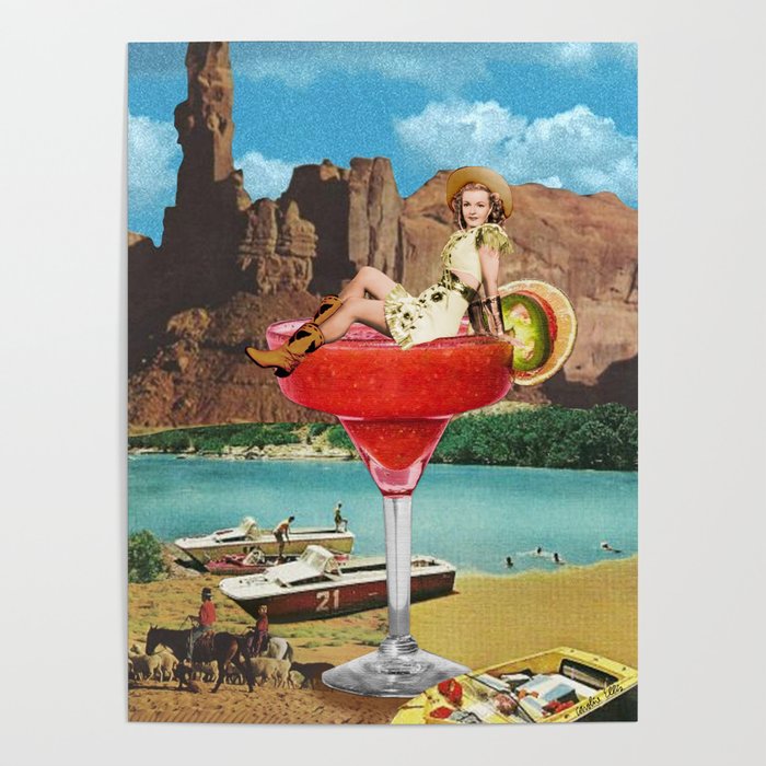 Cowgirl Cocktail Poster