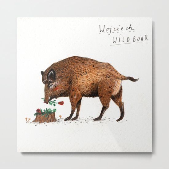 Wojciech Wild Boar Metal Print
