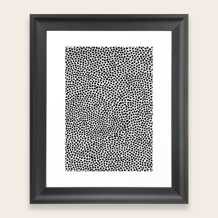 Black Triangles Framed Art Print by Paraschiv Society6