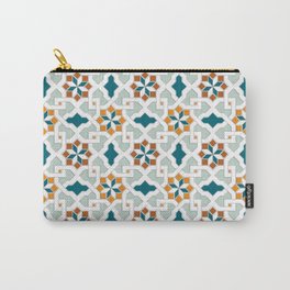 Geometric Pattern, oriental style (nature color set)  traditional morocco tile pattern Carry-All Pouch