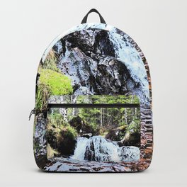 A Scottish Waterfall in I Art and Afterglow Backpack