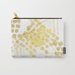 Golden Shapes Carry-All Pouch