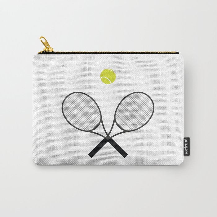 Tennis Racket And Ball 2 Carry-All Pouch