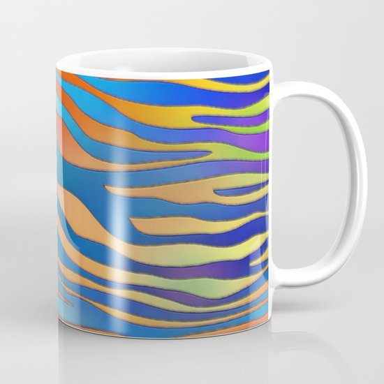 Colored Zebra Pattern Mug