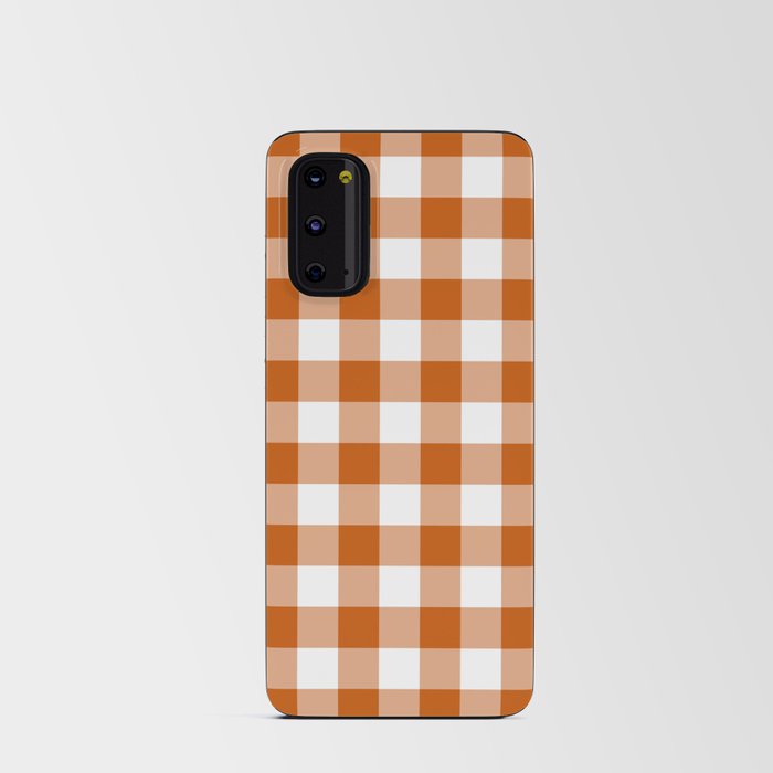 Classic Check - sienna brown Android Card Case