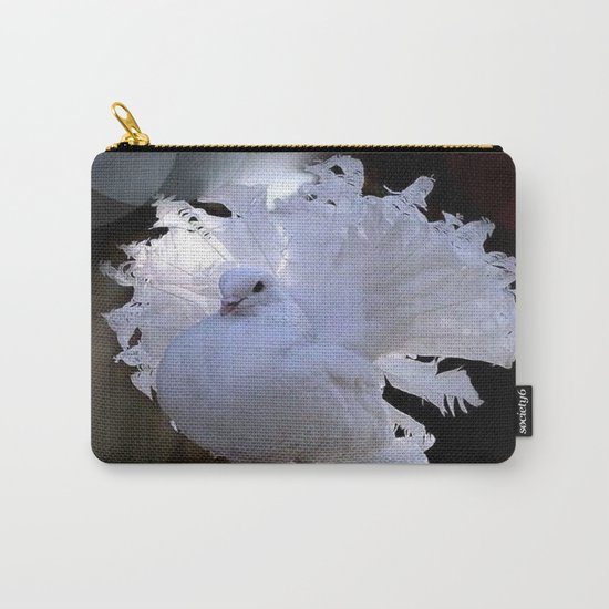 white bird Carry-All Pouch