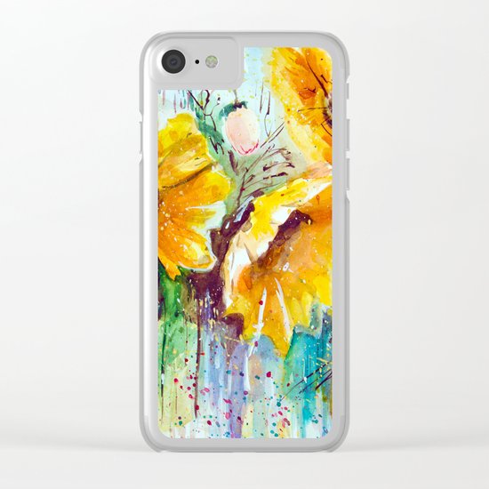 bouquet of sunflowers Clear iPhone Case
