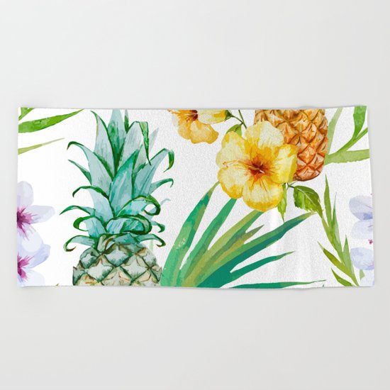 Pineapple Mood Beach Towel