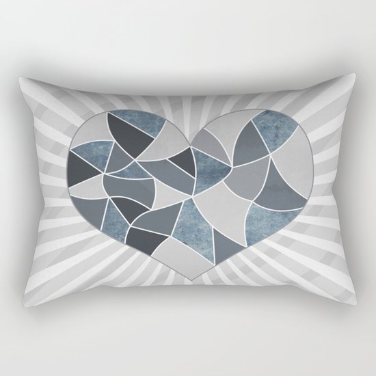 Heart . Patchwork .2 Rectangular Pillow
