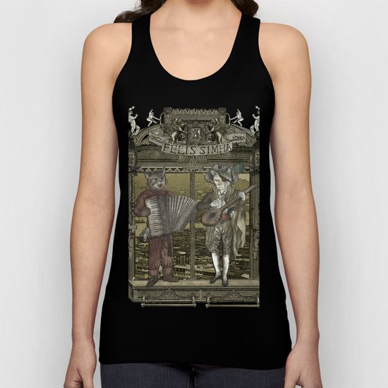 Steampunk Rock Band Unisex Tank Top