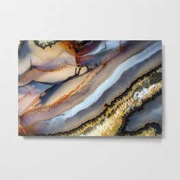 Agate Abstract 1733 Metal Print