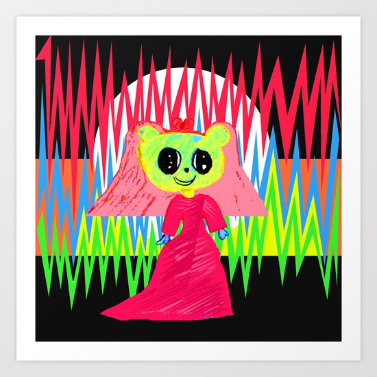 In Love | Kids Painting | by Elisavet Art Print