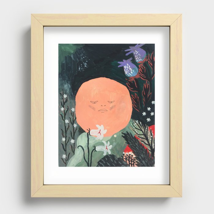 Nighttime Meadow Recessed Framed Print