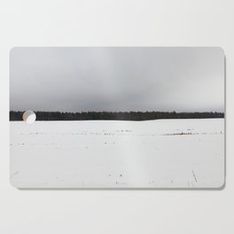cloudy winter landscape Cutting Board