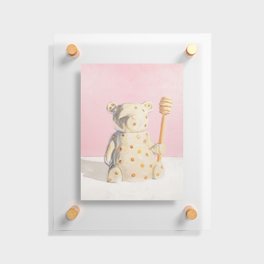 Pink Honey Bear Floating Acrylic Print