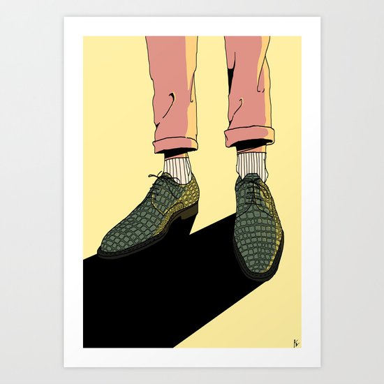 Wear those gators Art Print