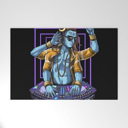 Shiva Psychedelic DJ Welcome Mat