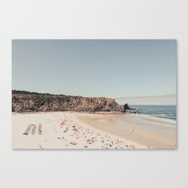Beach Summer Love II - Aerial Beach photography by Ingrid Beddoes Canvas Print