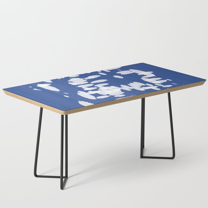 Abstract Splash Navy Blue Coffee Table