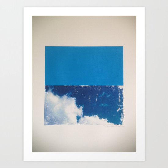 SKY/BLU Art Print
