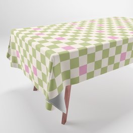 Checked - Strawberries And Mint Tablecloth
